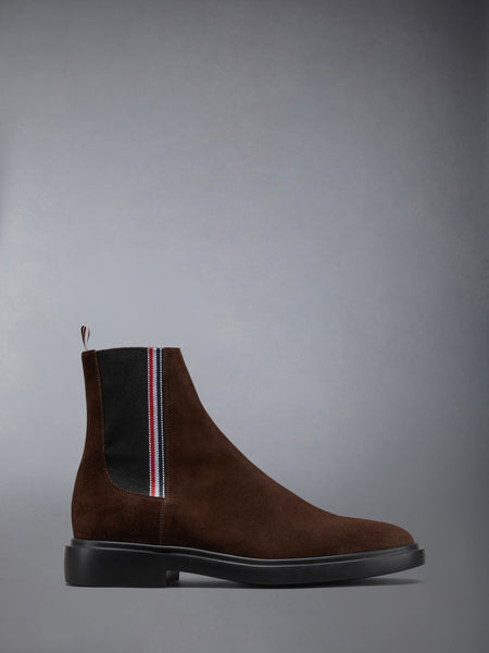 CALF SUEDE RUBBER SOLE RWB CHELSEA BOOT
