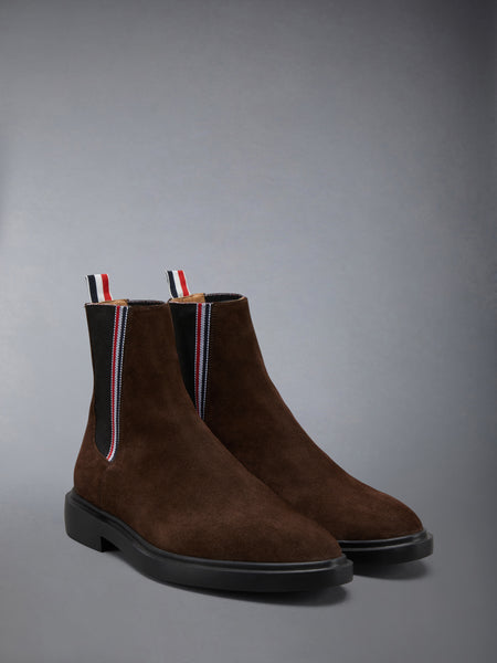 CALF SUEDE RUBBER SOLE RWB CHELSEA BOOT