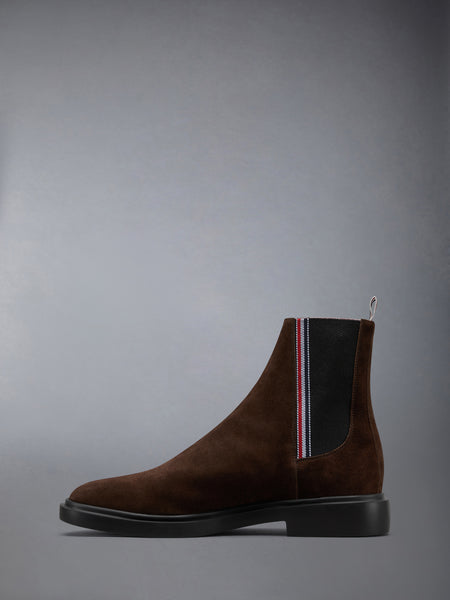 CALF SUEDE RUBBER SOLE RWB CHELSEA BOOT