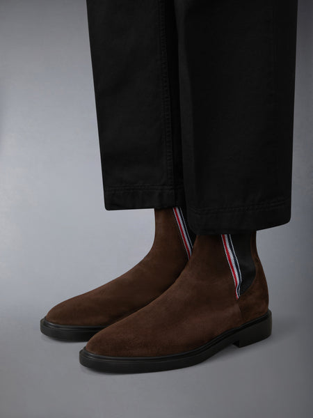 CALF SUEDE RUBBER SOLE RWB CHELSEA BOOT