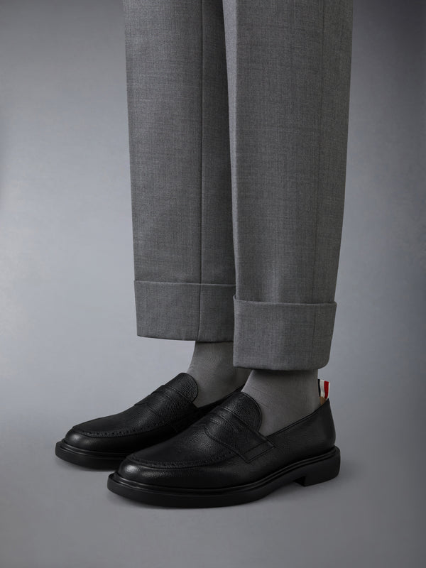 PEBBLE GRAIN LIGHTWEIGHT RUBBER SOLE PENNY LOAFERS - image 4