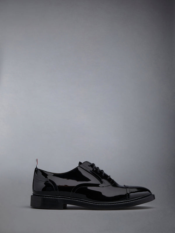 Soft Patent Raw Edge Goodyear Sole Cap Toe Oxford - featured image