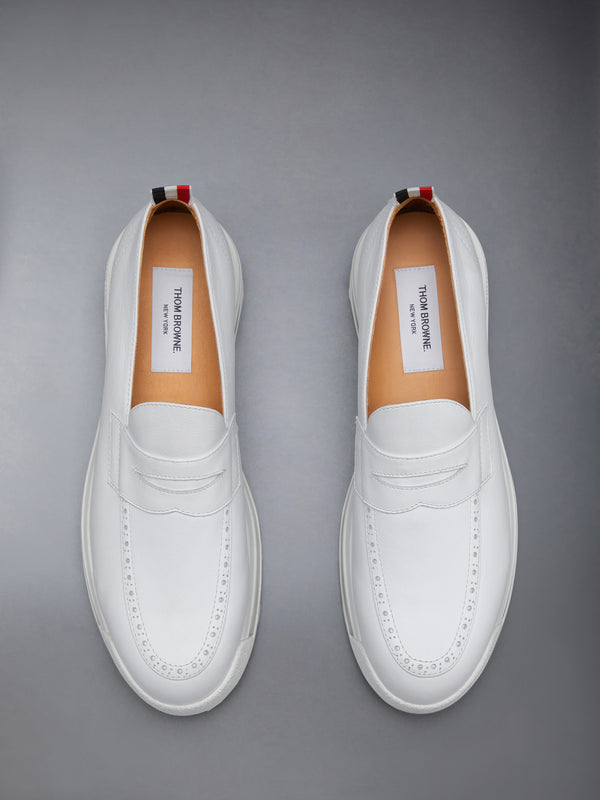 VITELLO CALF LEATHER PENNY LOAFER - image 5