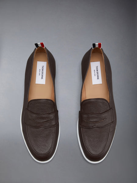 DEERSKIN LEATHER VARSITY PENNY LOAFER