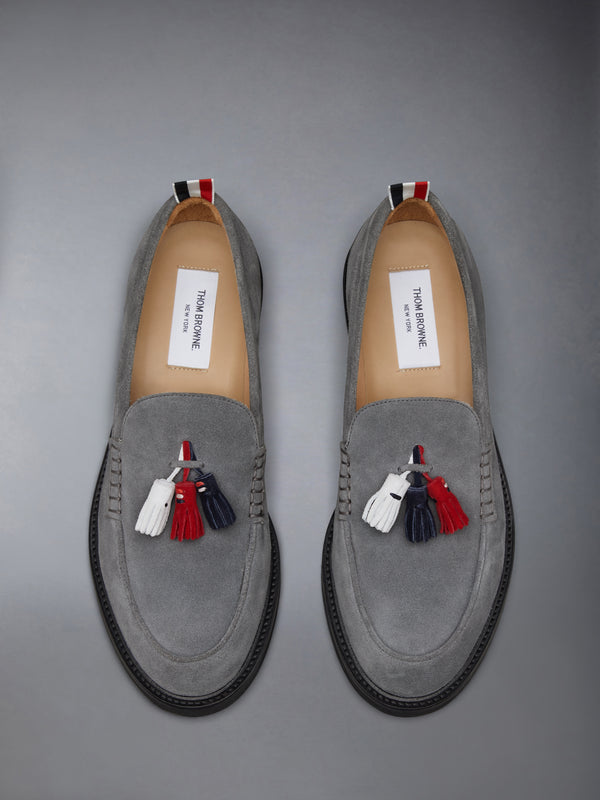 CALF SUEDE RWB TASSEL LOAFER - image 5