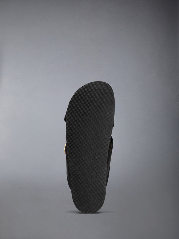 CRISS CROSS LOAFER SANDAL W/ RWB ENAMEL PLAQUE IN VITELLO CALF LEATHER - image 6