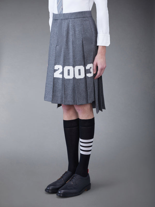 WOOL FLANNEL 2003 CLASSIC BACKSTRAP PLEATED SKIRT - image 2