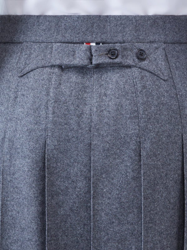 WOOL FLANNEL 2003 CLASSIC BACKSTRAP PLEATED SKIRT - image 5