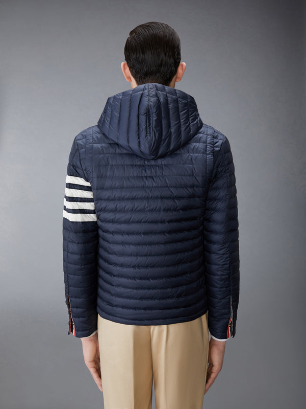 MATTE FINISH NYLON DOWN FILL QUILTED 4-BAR HOOD JACKET - image 2