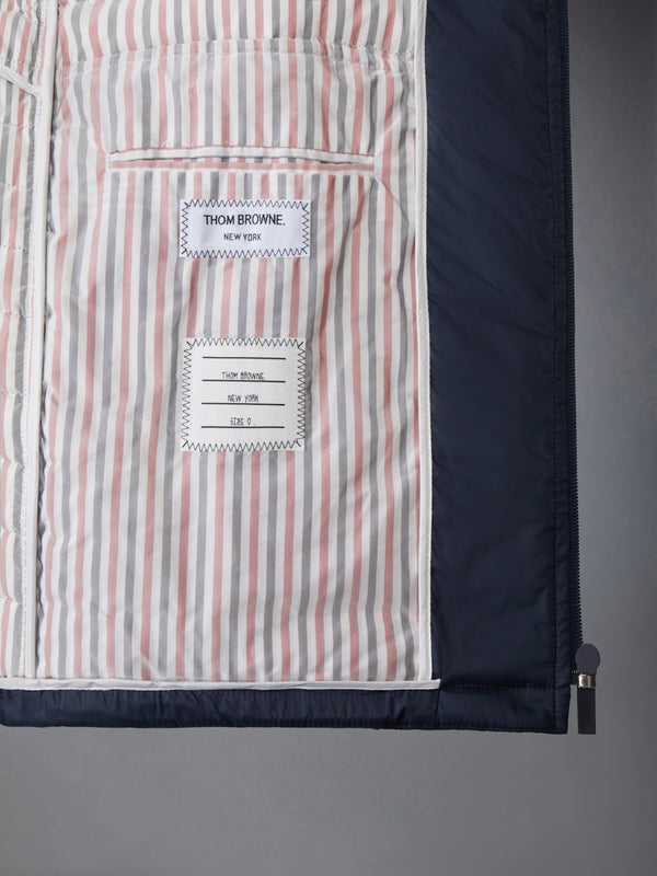 MATTE FINISH NYLON DOWN FILL QUILTED 4-BAR HOOD JACKET - image 5