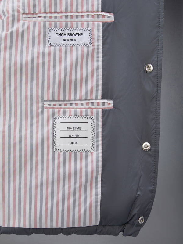 MATTE FINISH NYLON DOWN FILL 4-BAR DETACHABLE HOOD BOMBER - image 8