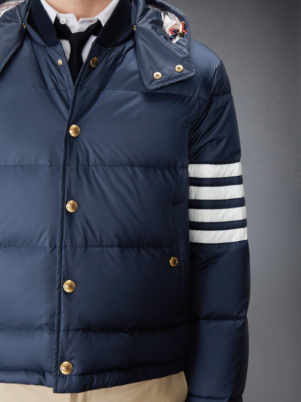 MATTE FINISH NYLON DOWN FILL 4-BAR HOOD BOMBER - image 8