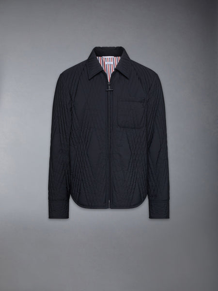 POLY TWILL ECO FILLED QUILTED OVERSIZE SHIRT