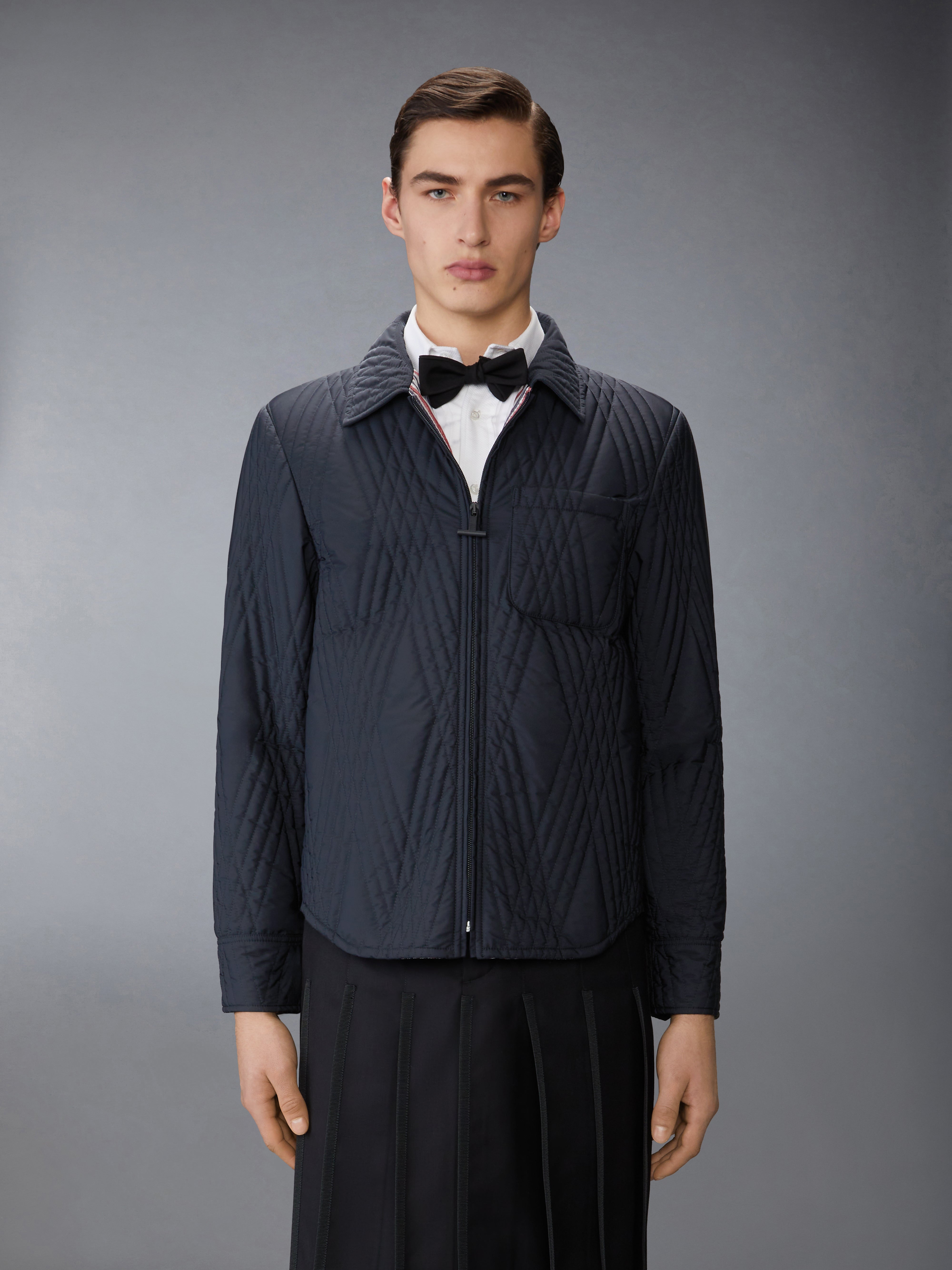 Poly Twill Eco Filled Quilted Oversize Shirt | Thom Browne