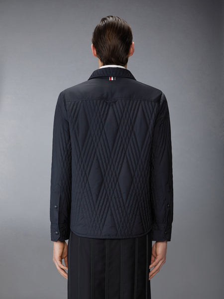 POLY TWILL ECO FILLED QUILTED OVERSIZE SHIRT