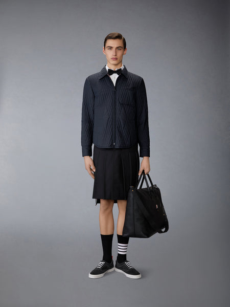 POLY TWILL ECO FILLED QUILTED OVERSIZE SHIRT