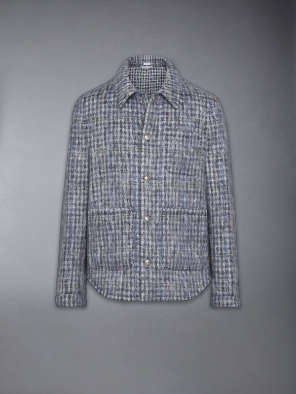 GUNCLUB CHECK HAIRY MOHAIR UTILITY JACKET - featured image