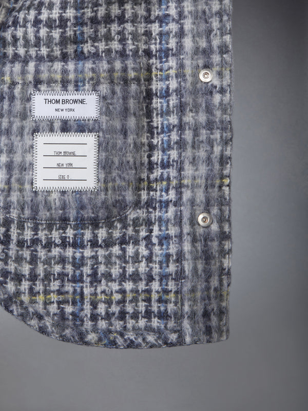 GUNCLUB CHECK HAIRY MOHAIR UTILITY JACKET - image 5