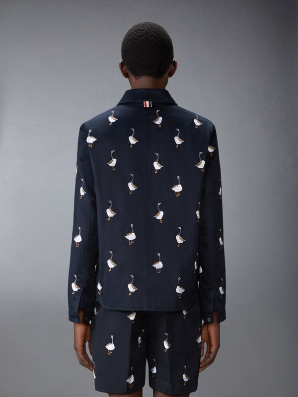 SATIN STITCH GOOSE UTILITY PATCH POCKET JACKET - image 2