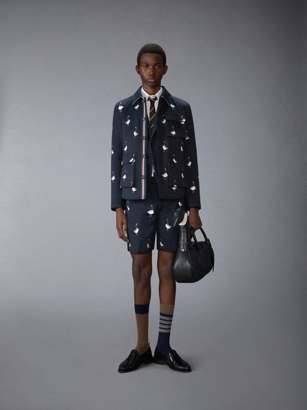 SATIN STITCH GOOSE UTILITY PATCH POCKET JACKET - image 3