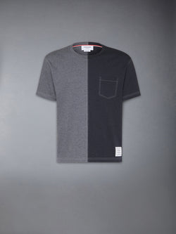 FUNMIX COTTON MILANO CONTRAST STITCH POCKET TEE