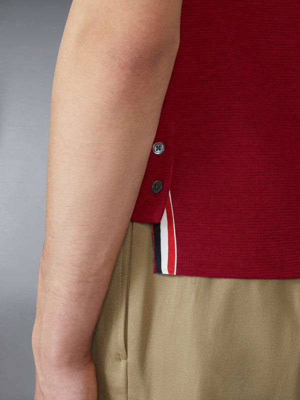 COTTON WAFFLE RIB CUFF TEE - image 4