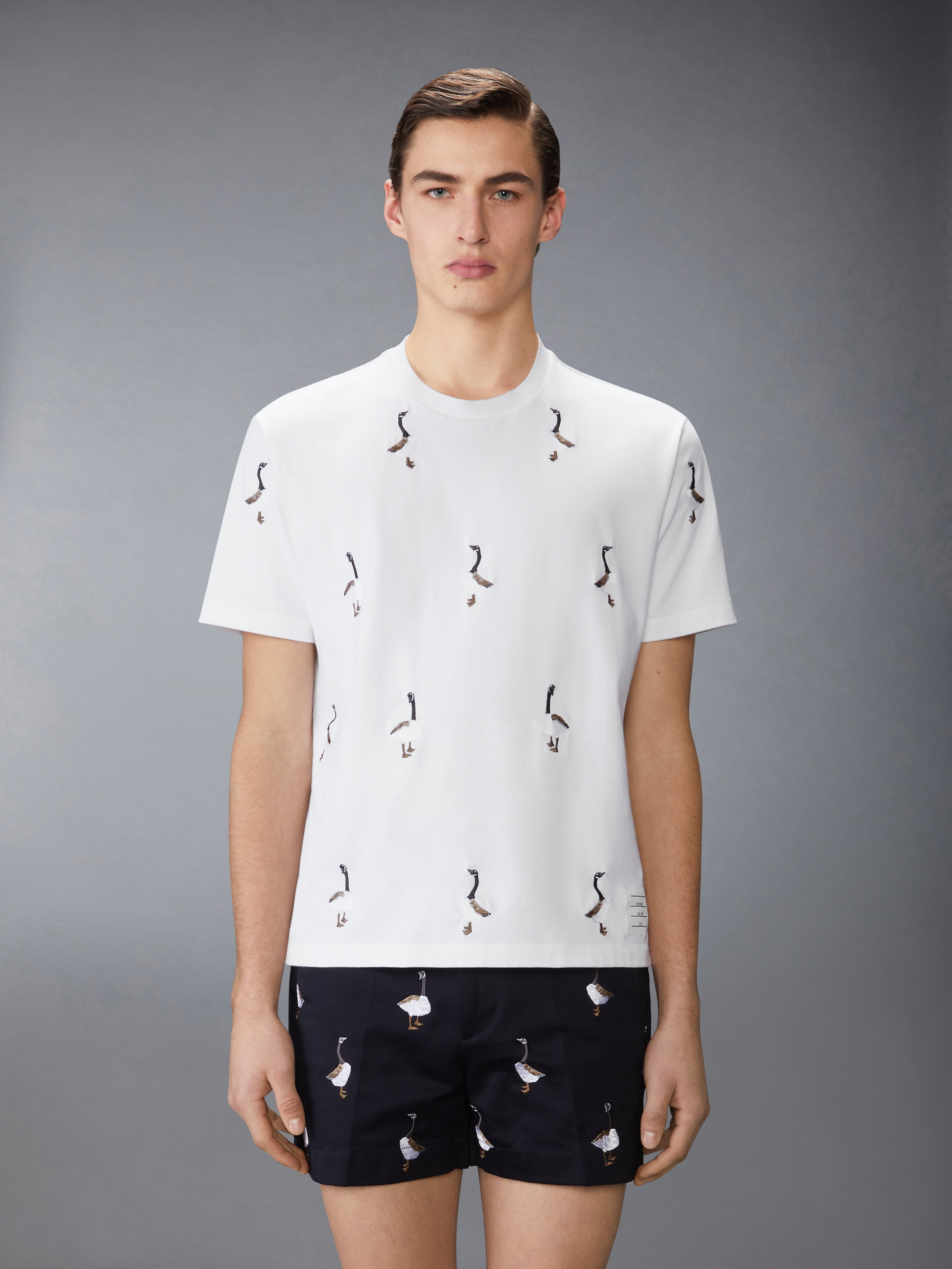 Geese Print Jersey Tee | Thom Browne
