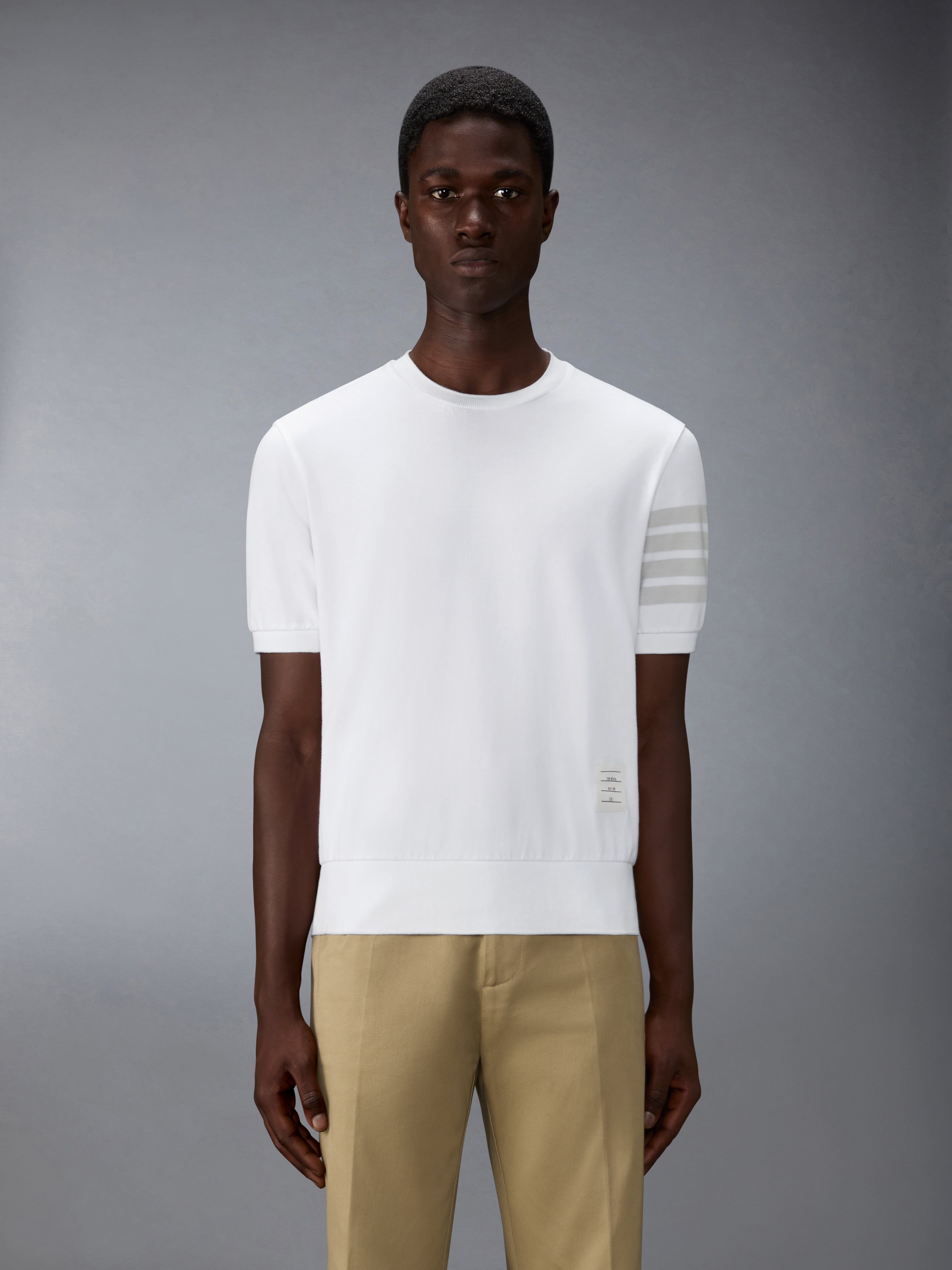 Cotton Jersey 4-Bar Tee | Thom Browne