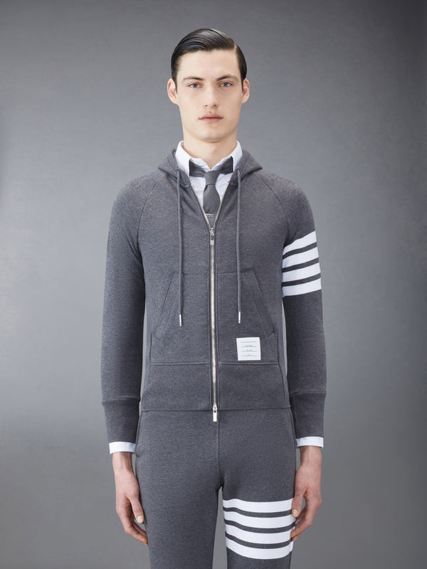 CLASSIC LOOPBACK 4-BAR FULL ZIP HOODIE - featured image