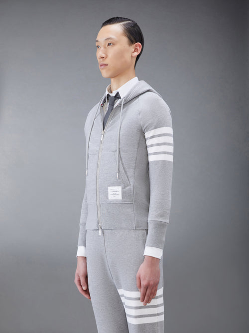 Classic Loopback 4 Bar Full Zip Hoodie | Thom Browne
