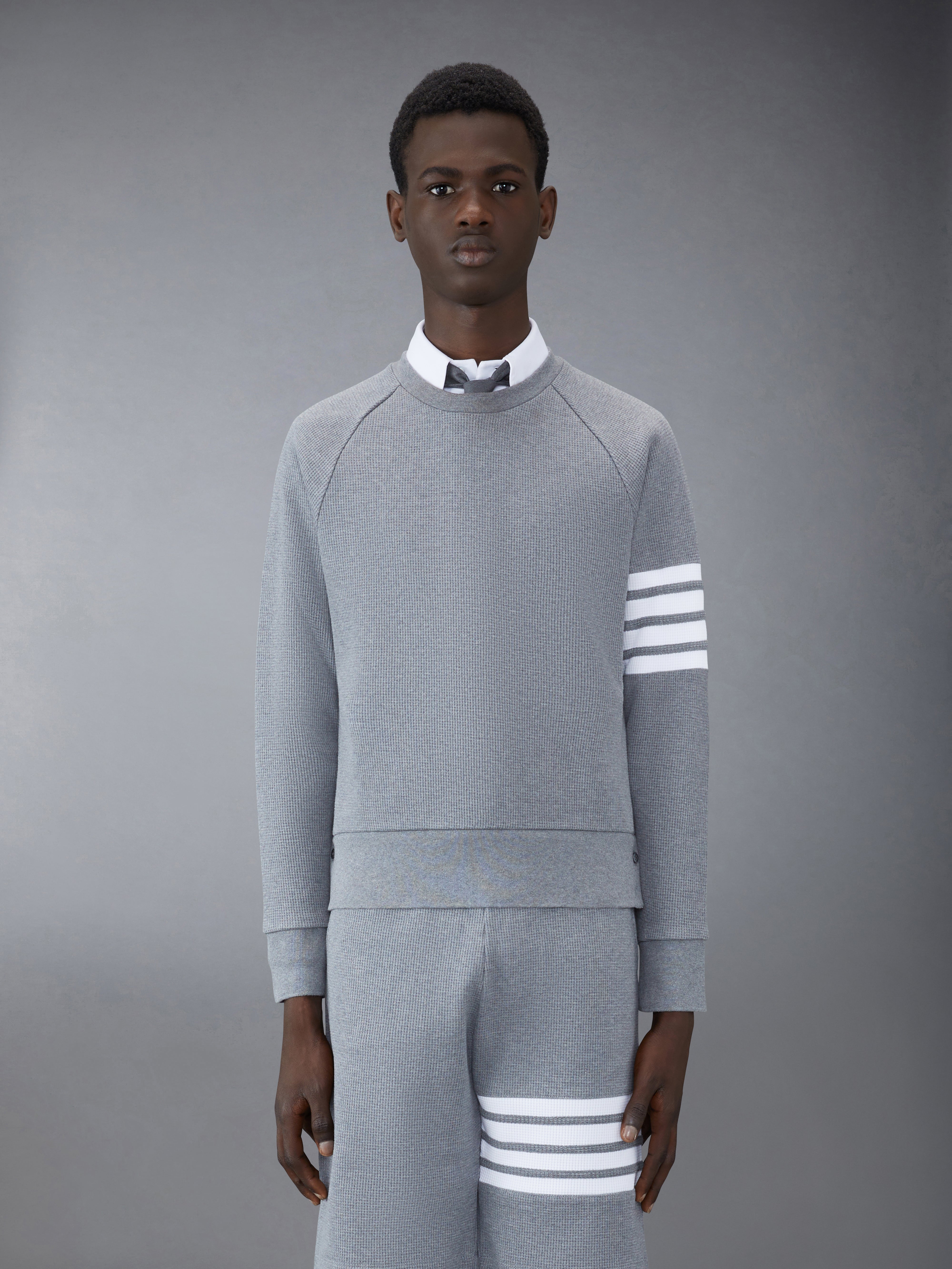 Waffle Raglan Sweatshirt | Thom Browne