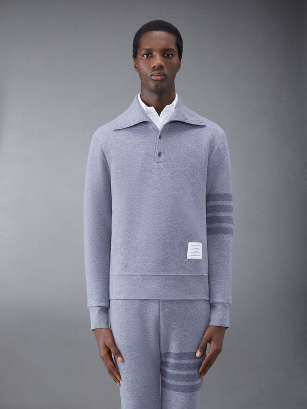 Wool Loopback 4-Bar Funnel Neck Pullover - featured image
