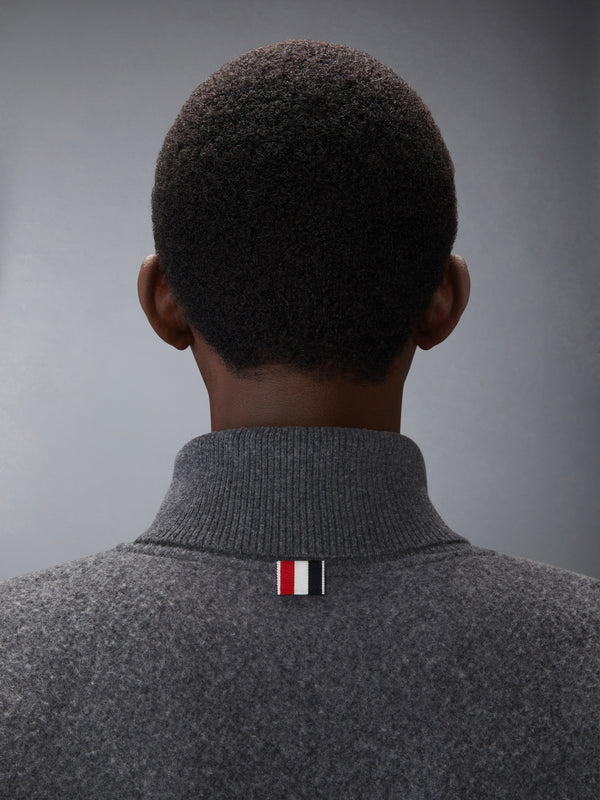 WOOL FLEECE FUNNEL NECK ZIP UP JACKET - image 4