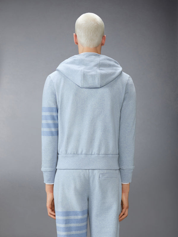 MELANGE BRUSHED LOOPBACK 4-BAR ZIP UP HOODIE - image 2