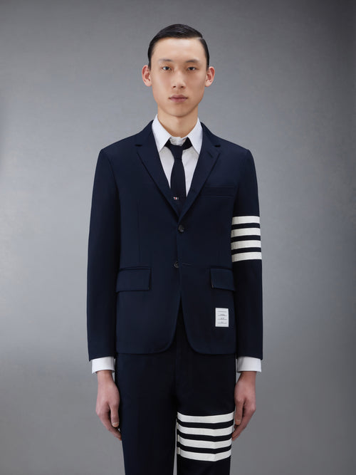 Cotton Twill 4 Bar Unconstructed Classic Sport Coat | Thom Browne 