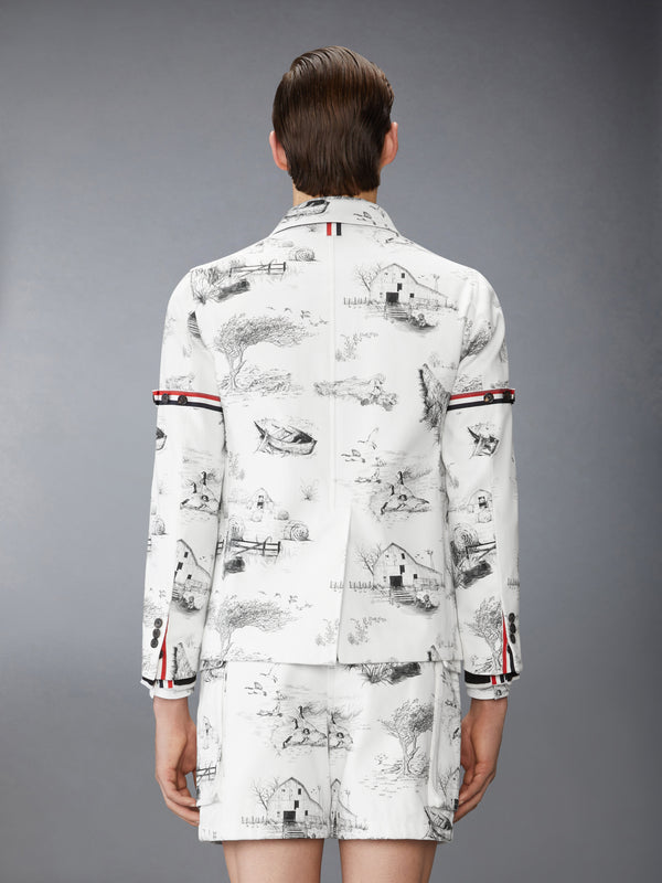 SCENIC TOILE COTTON CANVAS UNCONSTRUCTED SPORTCOAT - image 2