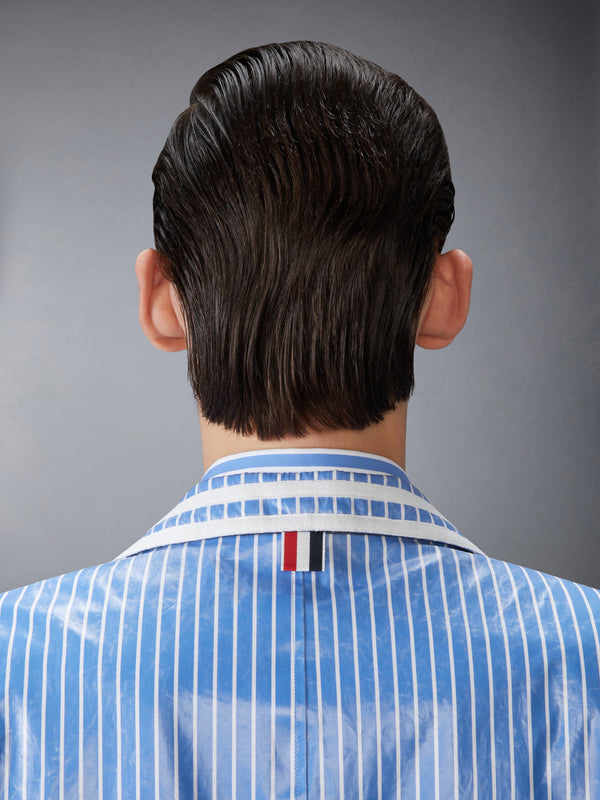 LAMINATED PINSTRIPE POPLIN UNSTRUCTURED SPORTSCOAT - image 6