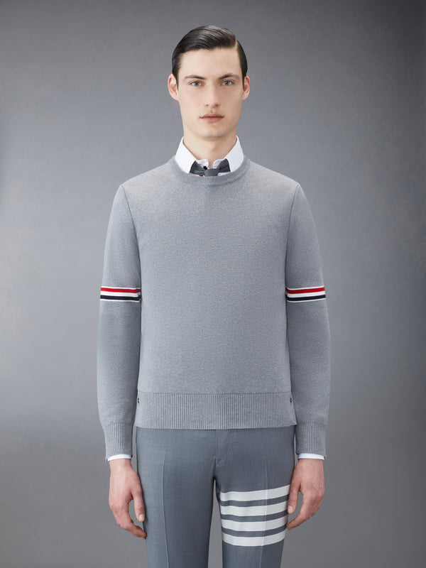 COTTON MILANO STITCH STRIPE PULLOVER - featured image