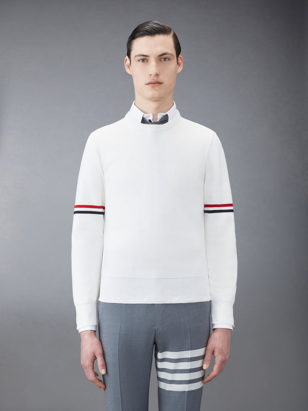 COTTON MILANO STITCH STRIPE PULLOVER - featured image
