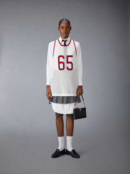 INTARSIA CASHMERE MESH BASKETBALL JERSEY