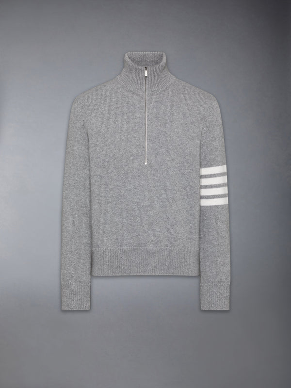 MERINO WOOL 4-BAR FUNNEL NECK PULLOVER - featured image