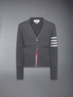 CLASSIC CASHMERE 4-BAR V-NECK CARDIGAN