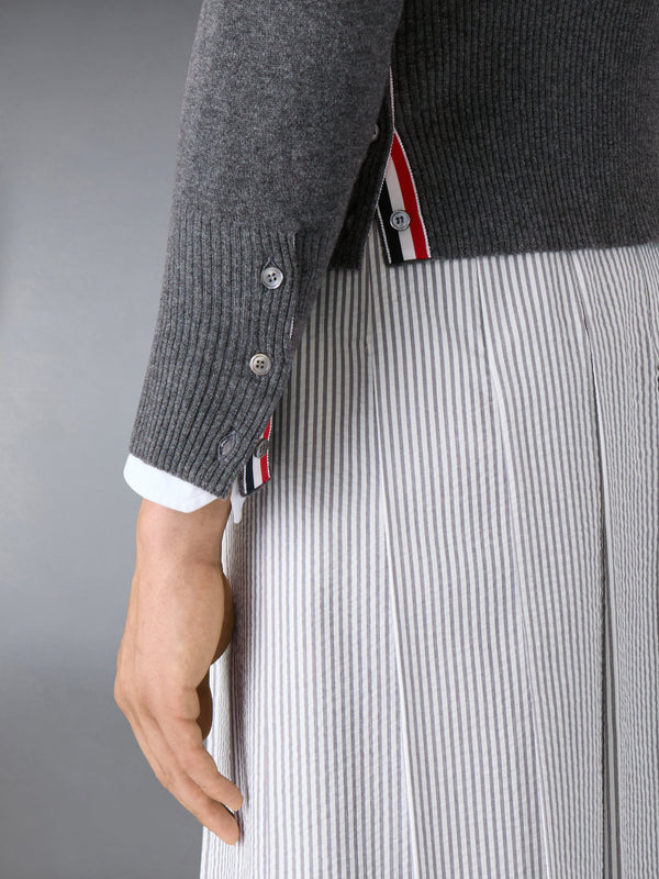 CLASSIC CASHMERE 4-BAR V-NECK CARDIGAN - image 4