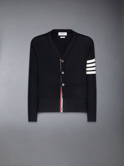 MERINO WOOL 4-BAR CLASSIC V-NECK CARDIGAN