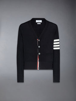 MERINO WOOL 4-BAR CLASSIC V-NECK CARDIGAN