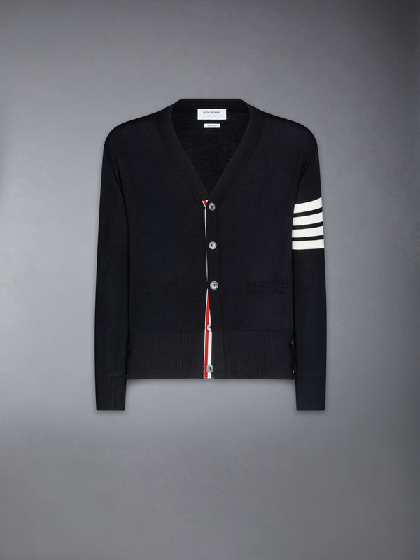 MERINO WOOL 4-BAR CLASSIC V-NECK CARDIGAN - image 7