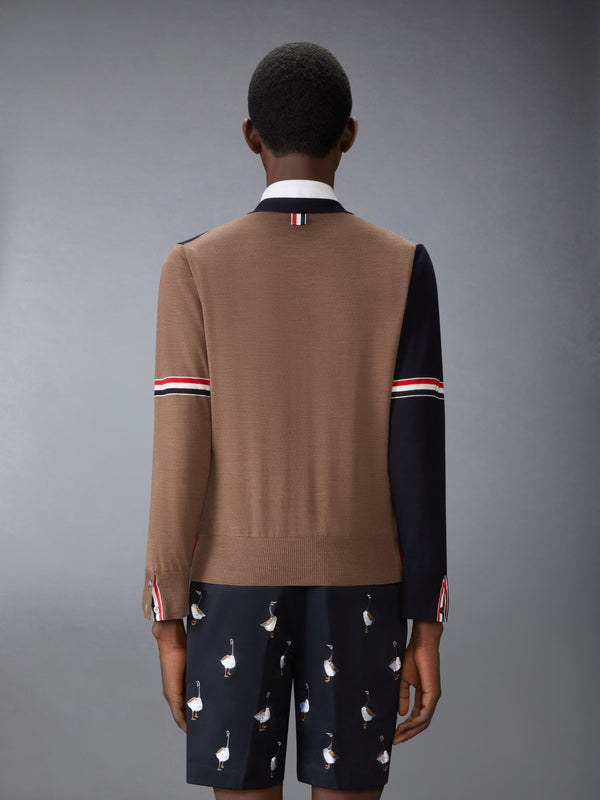 FINE MERINO WOOL FUNMIX V NECK CARDIGAN - image 2