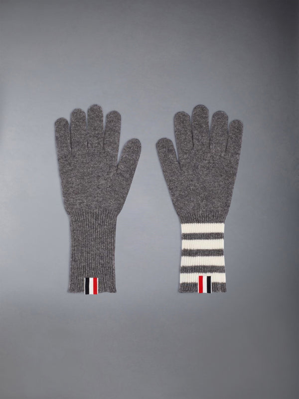 CASHMERE RIB 4-BAR GLOVES - featured image