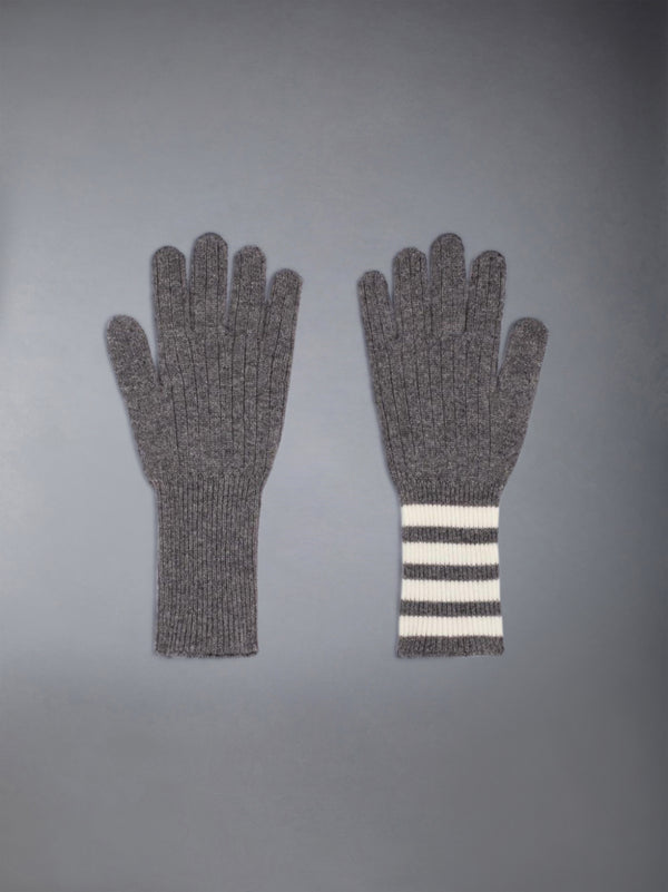 CASHMERE RIBBED 4-BAR GLOVES - image 3