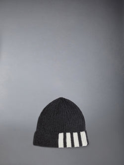 CASHMERE 4-BAR CUFF BEANIE